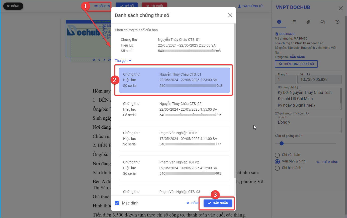 Change certificate
