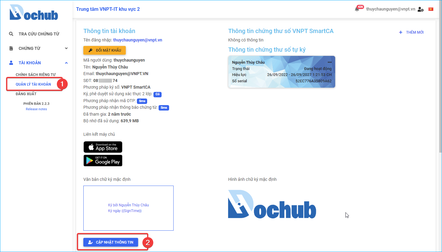 Manage Account