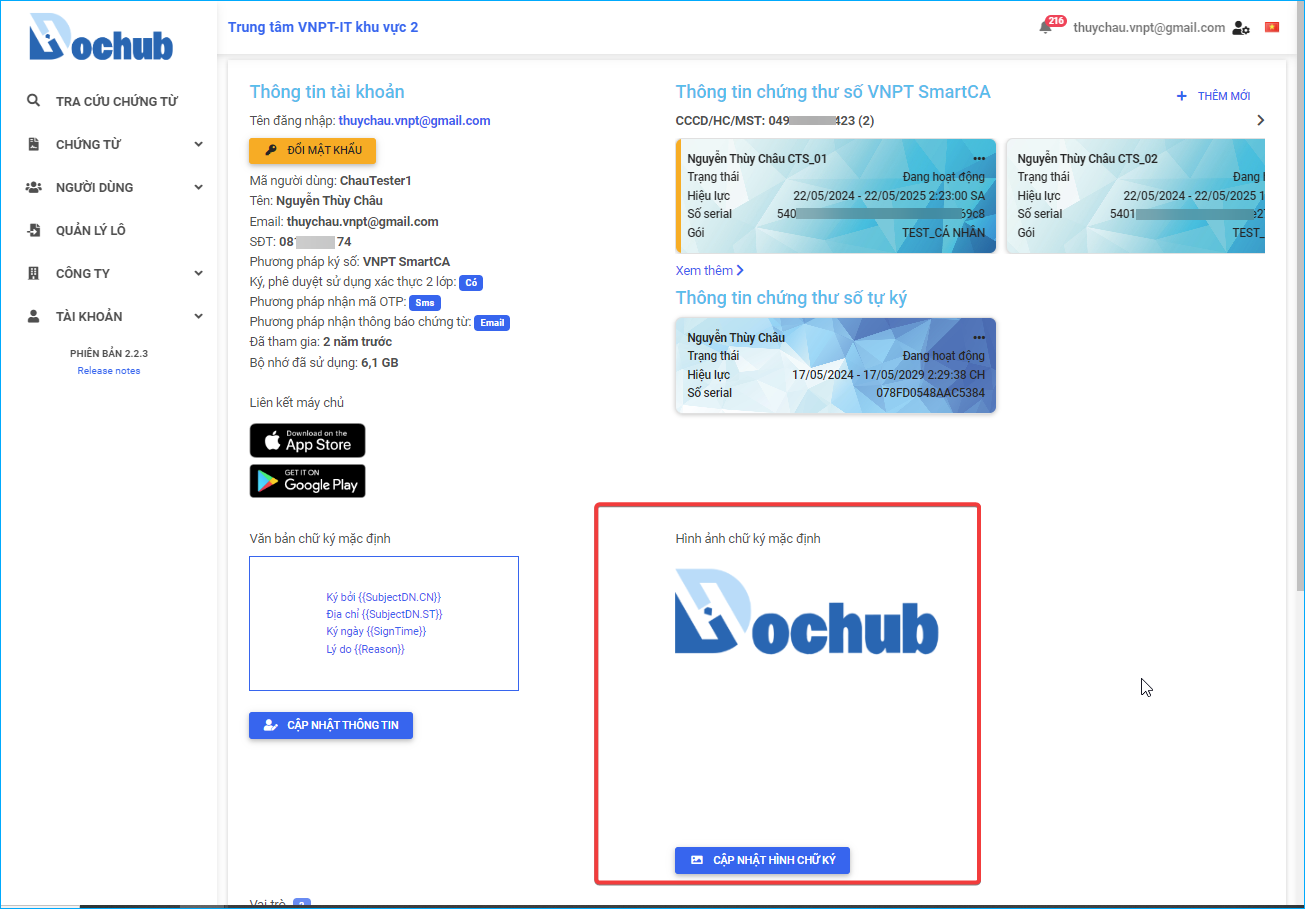 Manage Account