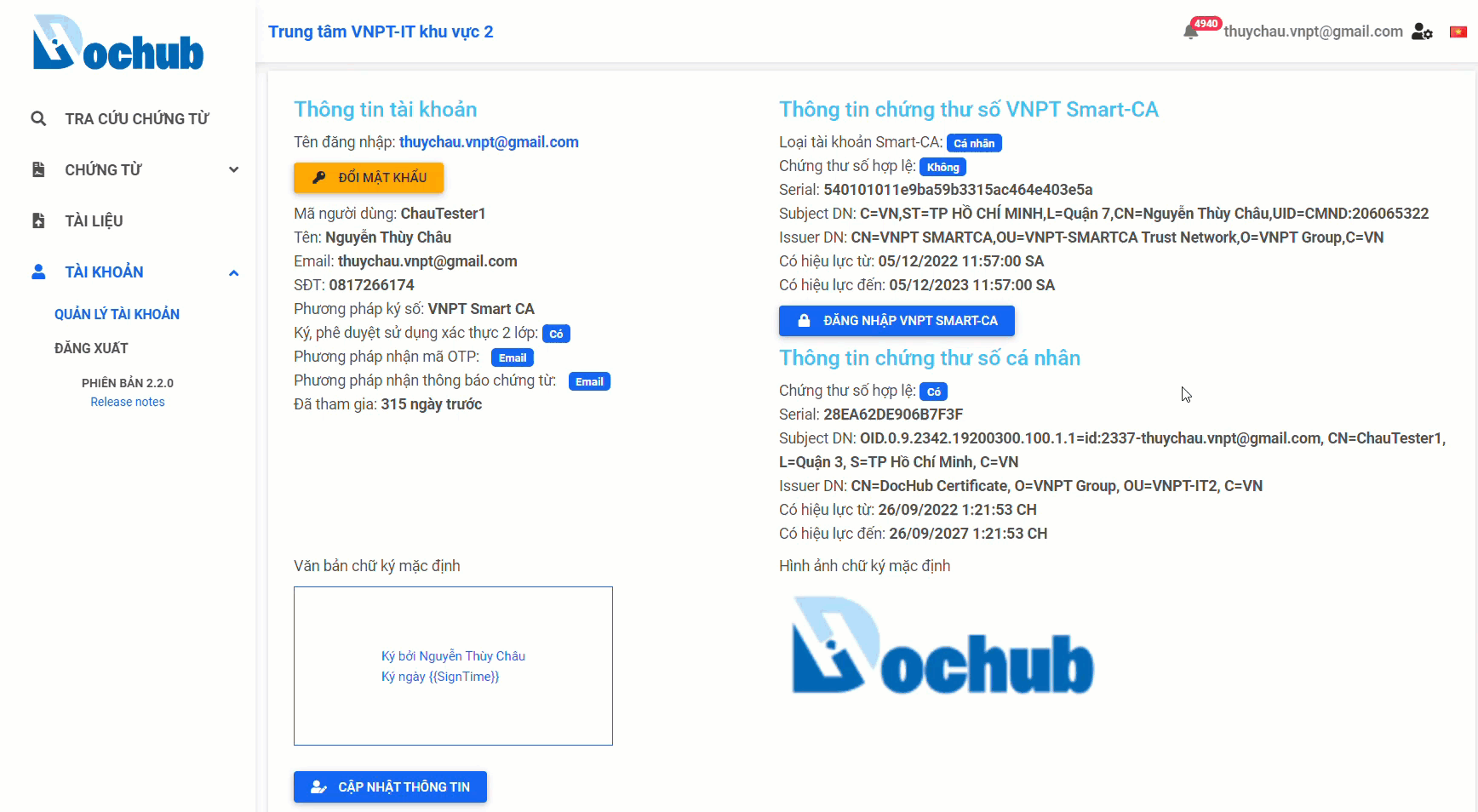 SmartCA dành cho Doanh nghiệp